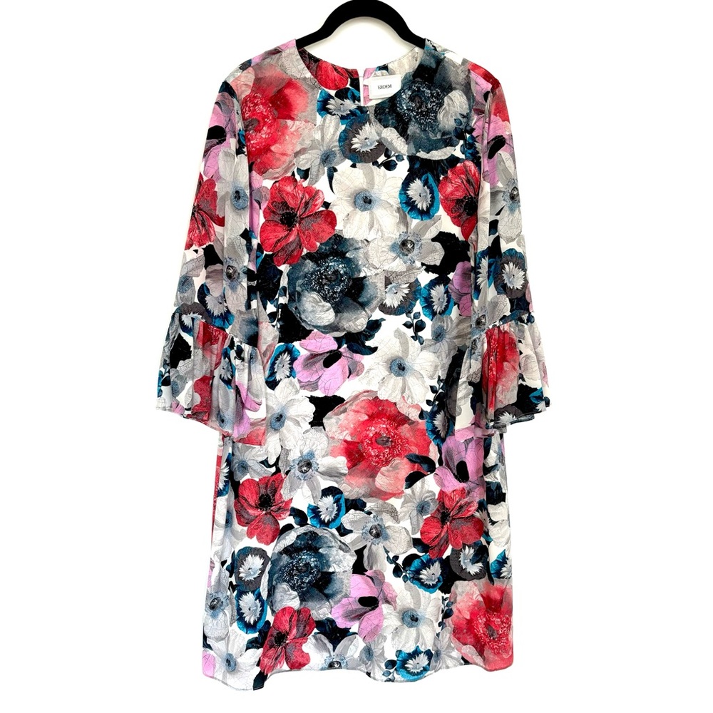Erdem "Elijah" Multicolor Floral Shift Dress